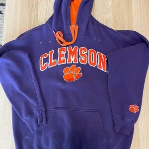 VINTAGE Clemson hoodie L